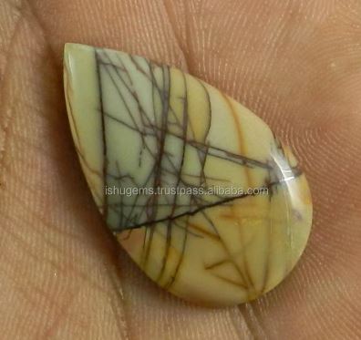 467 gms Natural Red Creek Jasper 19x32mm Pear Cab gemstone for jewellery IG0781
