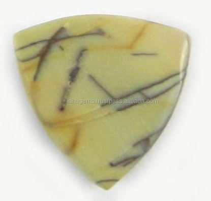 Best Quality 14x14mm Natural Red Creek Jasper 112 gms Triangle Cabochon Gemstone for Jewelry IG0784