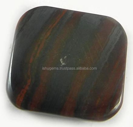 858 gms Natural Iron Tiger Eye Jasper 23x23mm Cushion Cabochon Gemstone for Jewelry