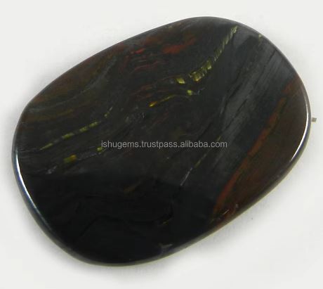 Natural Wholesale 12 gms Iron Tiger 23x33mm Oval Cabochon Gemstone For Jewelry IG0789