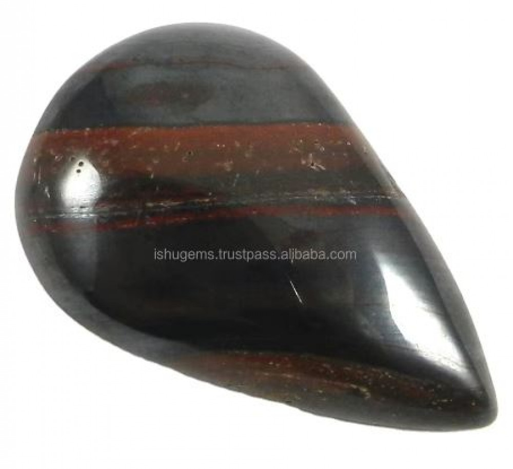 Image of Best Natural Iron Tiger Eye Jasper 20x32mm Pear Cabochon 8.14gms Gemstone for Jewelry IG0790