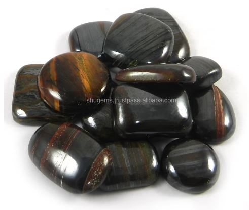 Natural Iron Tiger Eye 100 gm Freeform Cabochon 14 pcs Loose Gemstone For Jewelry