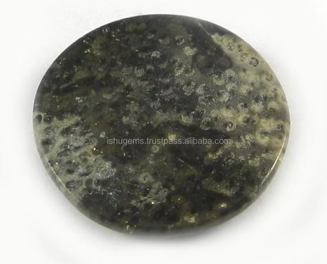 Natural Palm Wood Jasper 23mm Round Cabochon Loose  Gemstone for jewelry