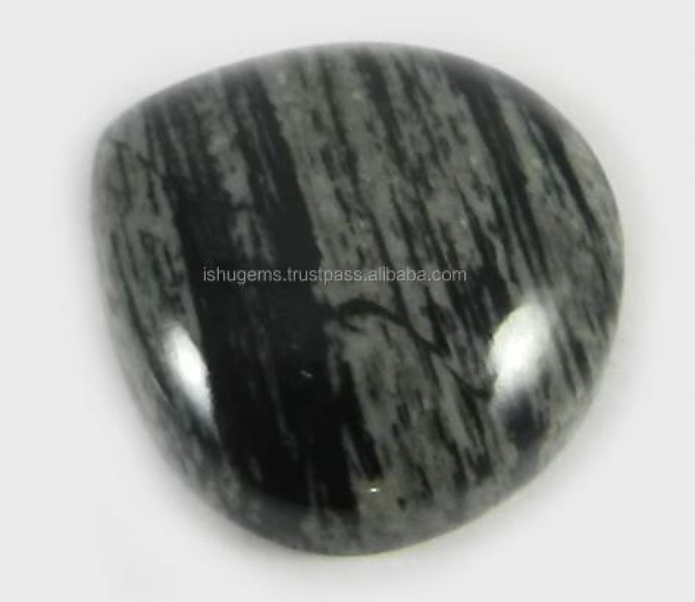 Image of Top Quality Natural Moftail Jasper 23mm Heart Cabochon 6.50 Gms Loose Gemstone For Jewelry Making