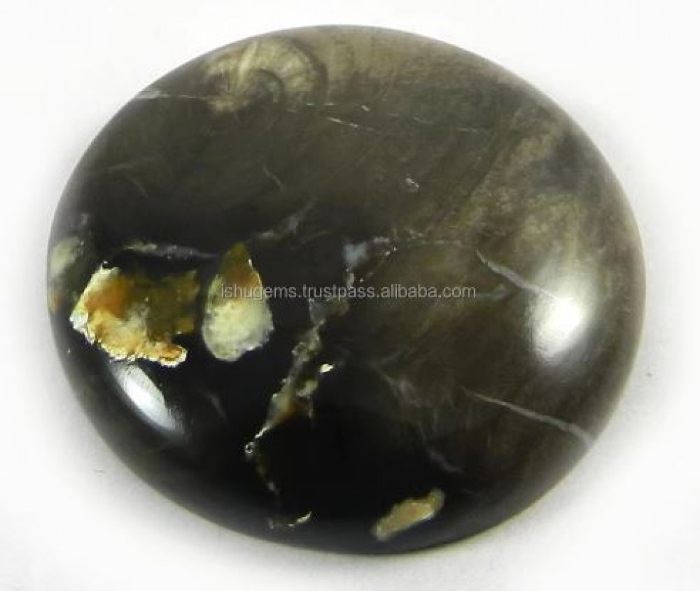 Image of Wholesale 7.40 gms Natural Peanut Wood Jasper 27mm Round Cabochon gemstone for jewellery IG0810