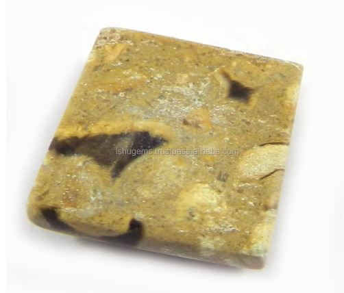 Best Stone Natural Peanut Wood Jasper 25x23mm Rectangle Cabochon 710 gms Gemstone for Jewelry IG0811
