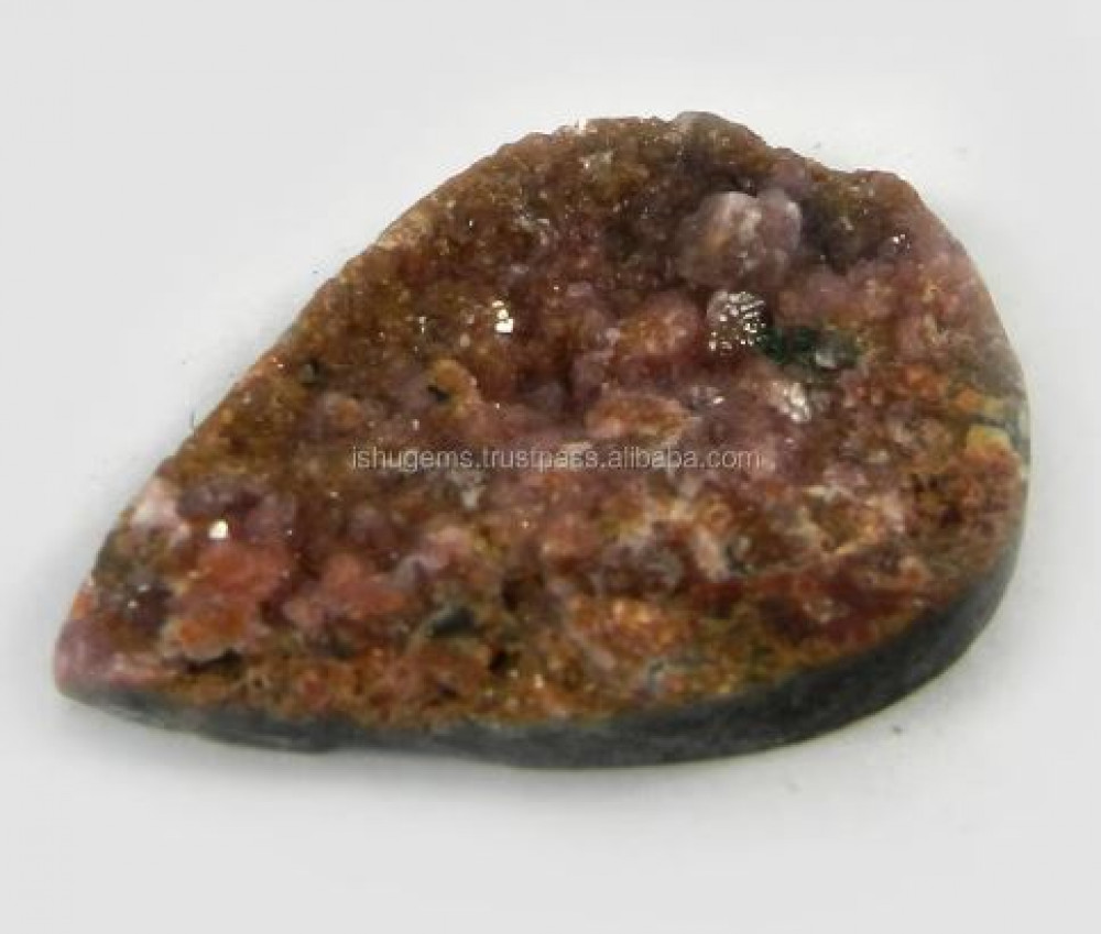Image of High Quality Natural Cobalt Calcite PEAR SHAPE 27x39mm Natural Druzy Gemstone For Jewelry Making