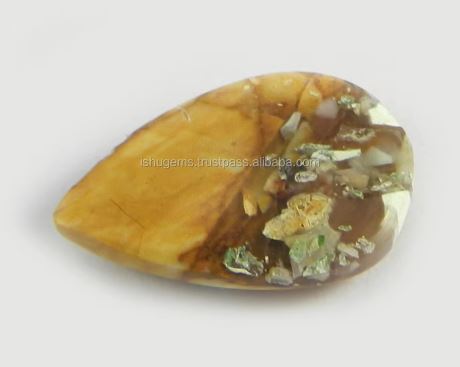 Handmade 360 gms Natural Brecciated Mookaite Jasper 18x28mm Pear Cab gemstone for jewellery IG0825