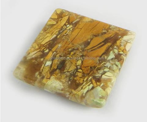 480 Gms Natural Brecciated Mookaite Jasper 20x20mm Square Cabochon Loose Gemstone for Jewelry IG0828