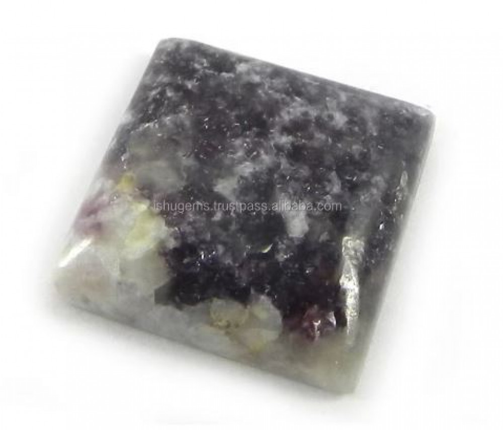 Image of High Quality 2.90 gms Natural Lepidolite 16mm Square Cabochon gemstone for jewelry IG0837