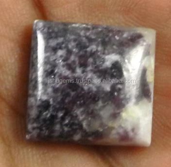 High Quality 290 gms Natural Lepidolite 16mm Square Cabochon gemstone for jewelry IG0837