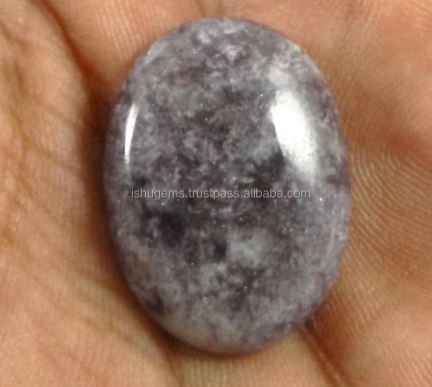 Natural 440 gms Lepidolite 18x26mm Oval Cabochon Loose Gemstone For Jewelry