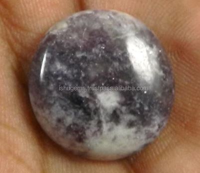 Good Quality Natural Lepidolite  Round Cabochon 19mm Loose Gemstone For Jewelry Making