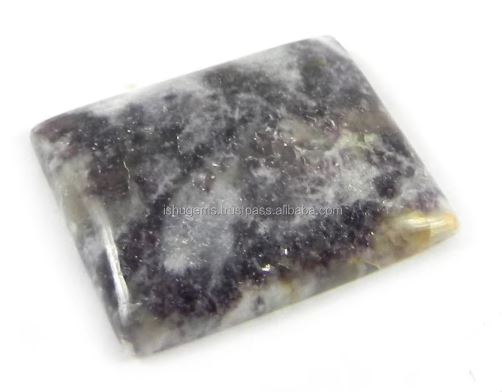 494 gms Natural Lepidolite 20x24mm Rectangle Cabochon gemstone for jewelry IG0840