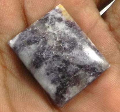 494 gms Natural Lepidolite 20x24mm Rectangle Cabochon gemstone for jewelry IG0840