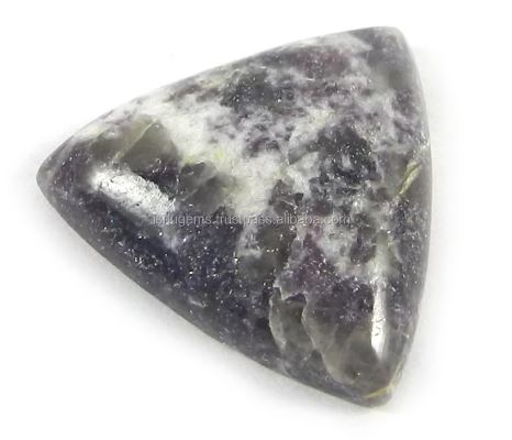385 gms Natural Lepidolite 22mm Trillion Cab gemstone for jewellery IG0841