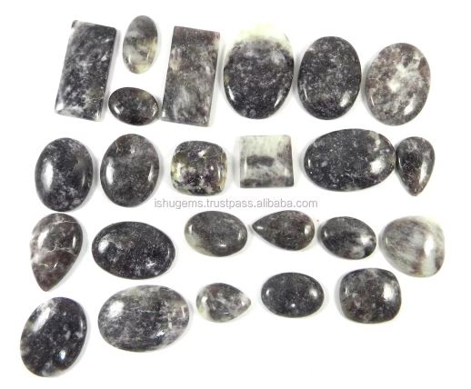 Best Quality Natural Lepidolite 23 Pcs Mix Cab 100 gms gemstone for jewellery IG0844