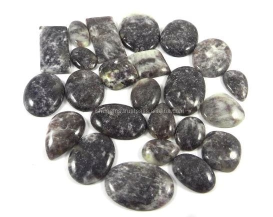 Best Quality Natural Lepidolite 23 Pcs Mix Cab 100 gms gemstone for jewellery IG0844
