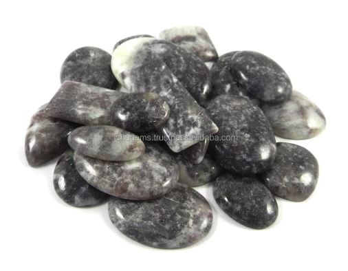 Best Quality Natural Lepidolite 23 Pcs Mix Cab 100 gms gemstone for jewellery IG0844