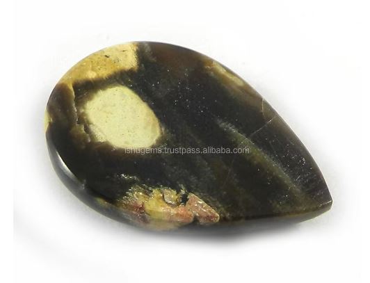 Best Stone Natural Peanut Wood Jasper 19x27mm Pear Cabochon 460 gms gemstone for jewelry