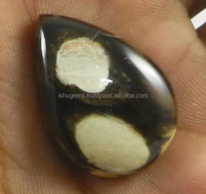 Best Stone Natural Peanut Wood Jasper 19x27mm Pear Cabochon 460 gms gemstone for jewelry
