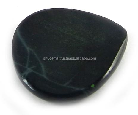 250 gms Natural Vivianite jasper 20mm Heart Cabochon Gemstone For Jewelry IG0849