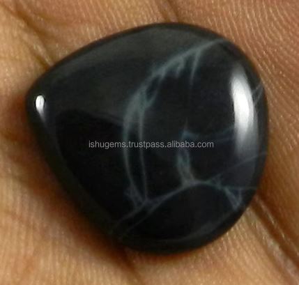 250 gms Natural Vivianite jasper 20mm Heart Cabochon Gemstone For Jewelry IG0849