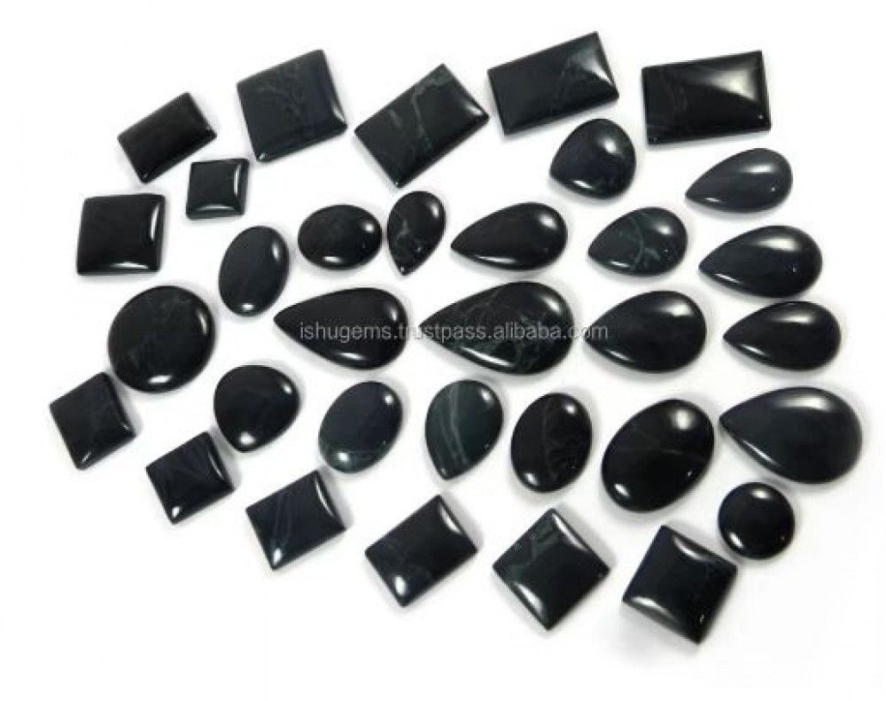 Image of Christmas Sale ! 33 Pcs Natural Vivianite Jasper 100 gms Mix Cab, gemstone for jewellery IG0858