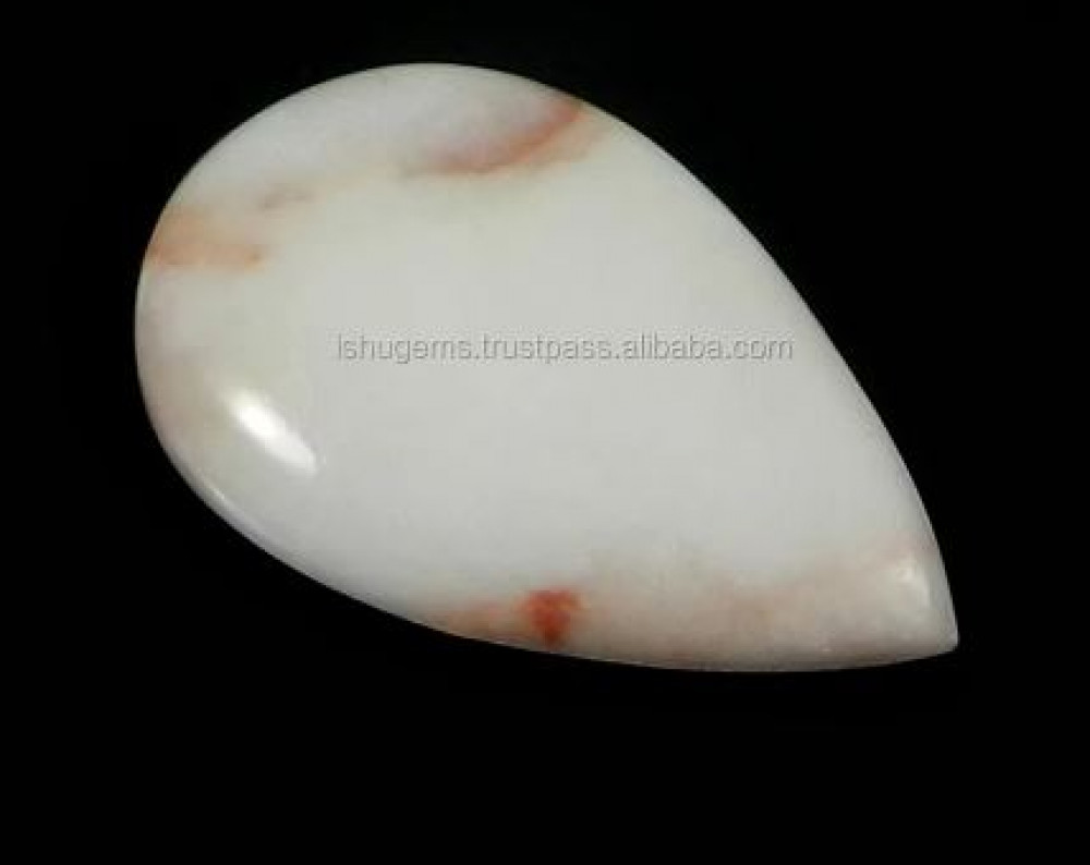 Image of Natural Crazy Lace Agate 2.10 Gms Pear Cabochon 15*23mm Loose Gemstone For Jewelry Making