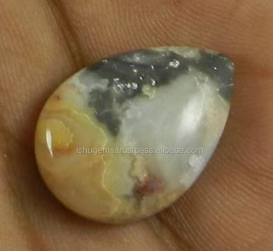 Natural Crazy Lace Agate 301 gms Pear Cabochon 1622mm gemstone for jewelry