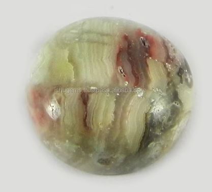 vNatural Crazy Lace Agate 18mm Round Cabochon 370 gms Loose Gemstone For Jewelry Making
