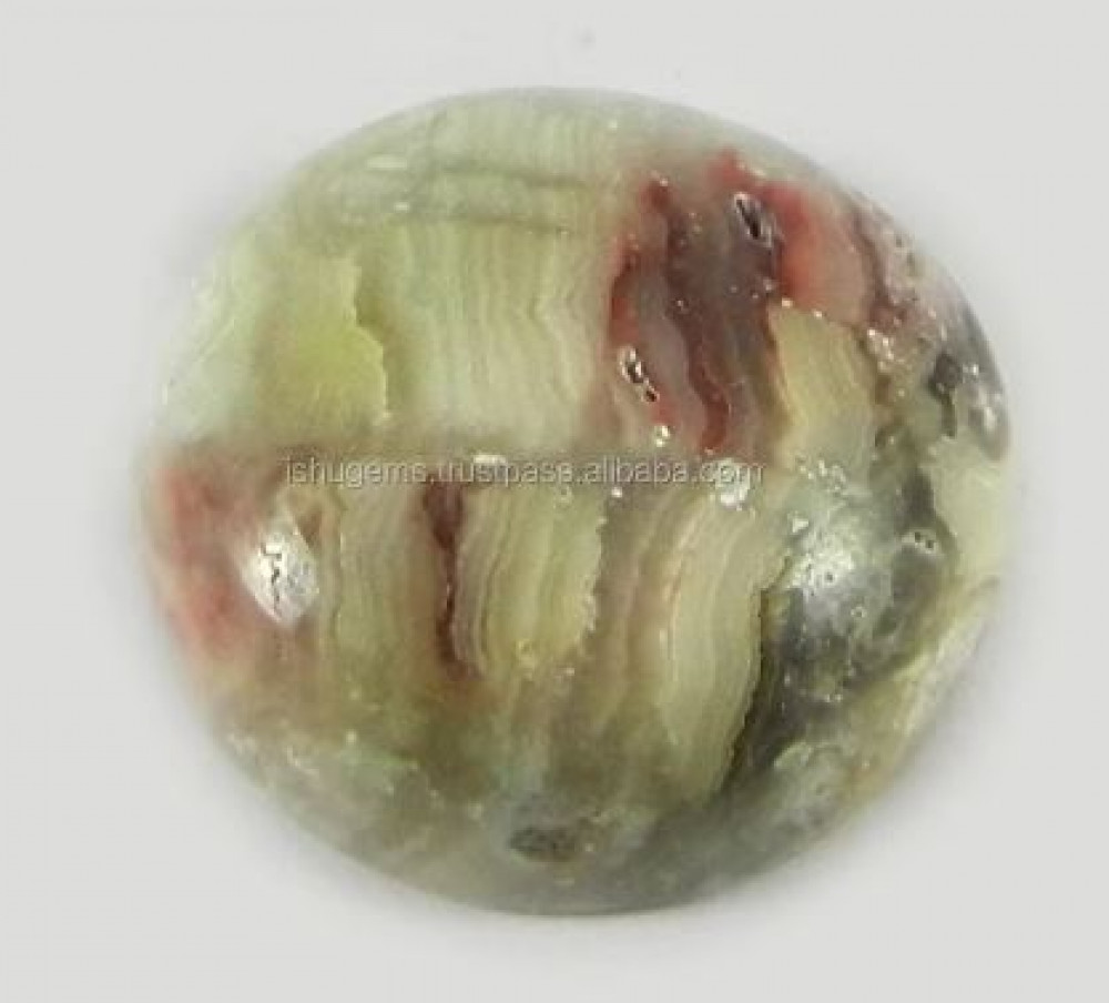 Image of vNatural Crazy Lace Agate 18mm Round Cabochon 3.70 gms Loose Gemstone For Jewelry Making