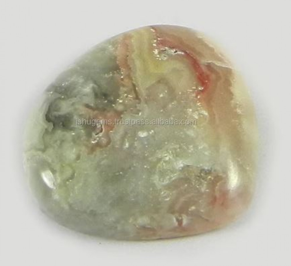 Image of Perfect Quality Natural Crazy Lace Agate 2.20 gms Heart Cab 16mm Gemstone For Jewelry