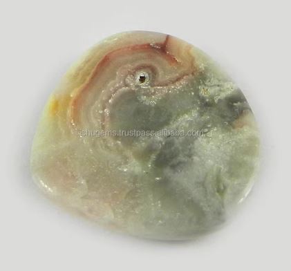 Perfect Quality Natural Crazy Lace Agate 220 gms Heart Cab 16mm Gemstone For Jewelry