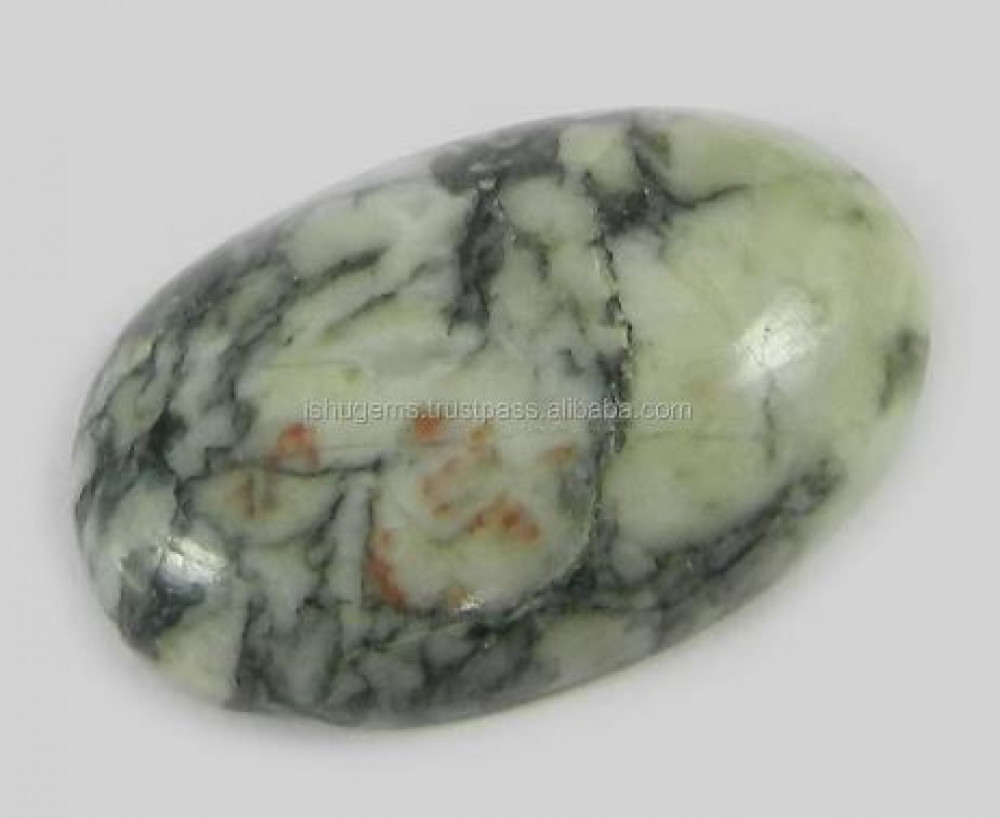 Image of Natural Fluorescent Jasper 4.10 gms Oval Cabochon 16x24mm Gemstone for Jewelry IG0881