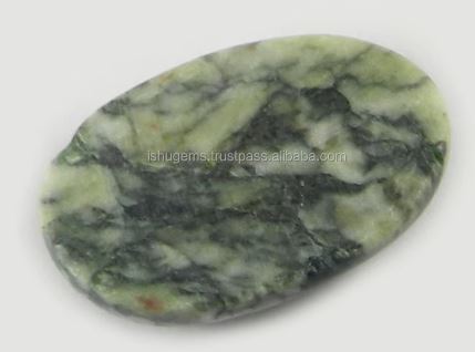 Natural Fluorescent Jasper 410 gms Oval Cabochon 16x24mm Gemstone for Jewelry IG0881