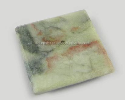 210 gms Natural Fluorescent jasper 16x16mm Square Cabochon Gemstone for Jewelry IG0883