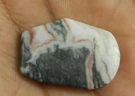 410 gms Natural Fluorescent Jasper 29x20mm Fancy Cabochon Gemstone for Jewelry Making