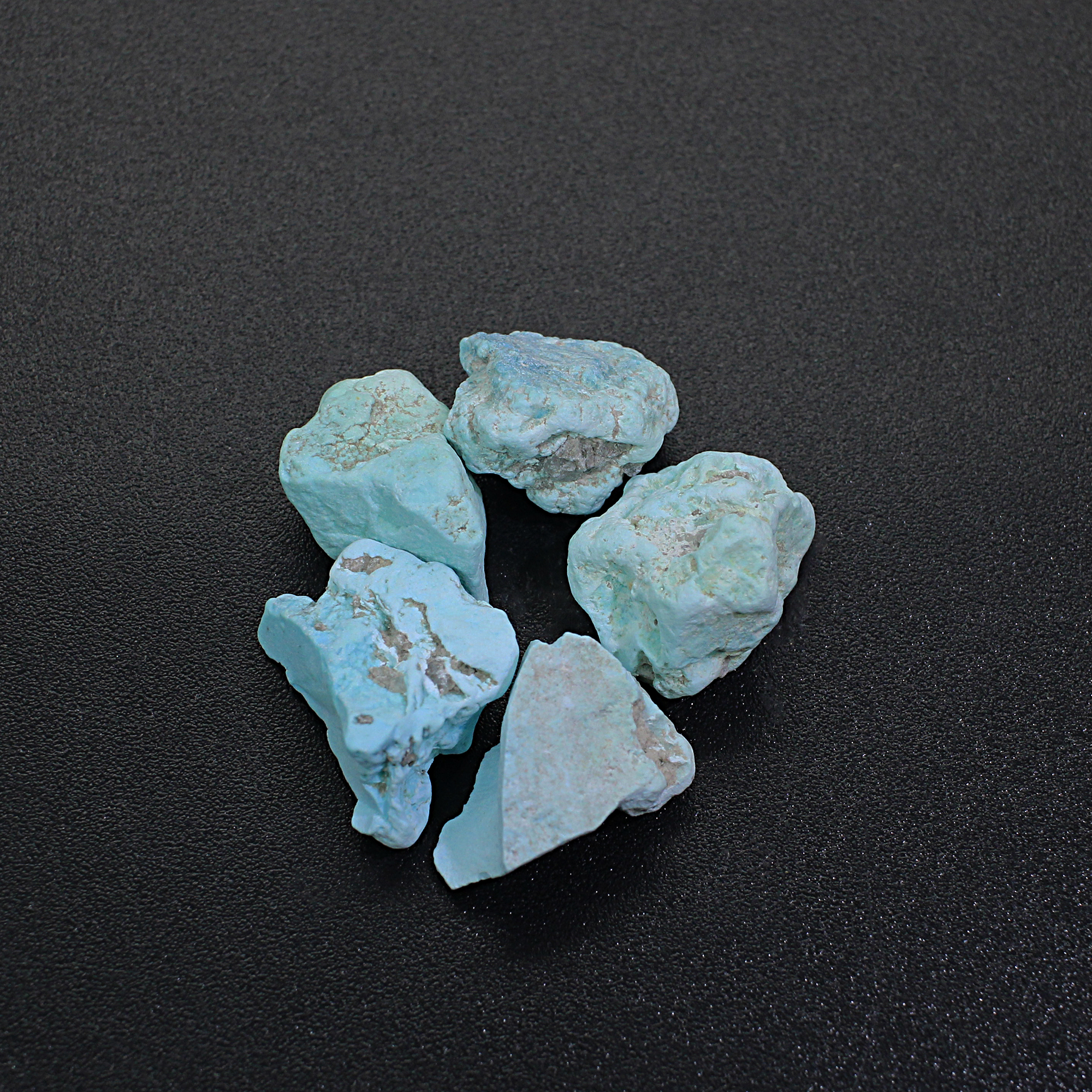 5 Pcs Natural Arizona Turquoise Freefrom Rough 7350 Cts Wholesale Lots