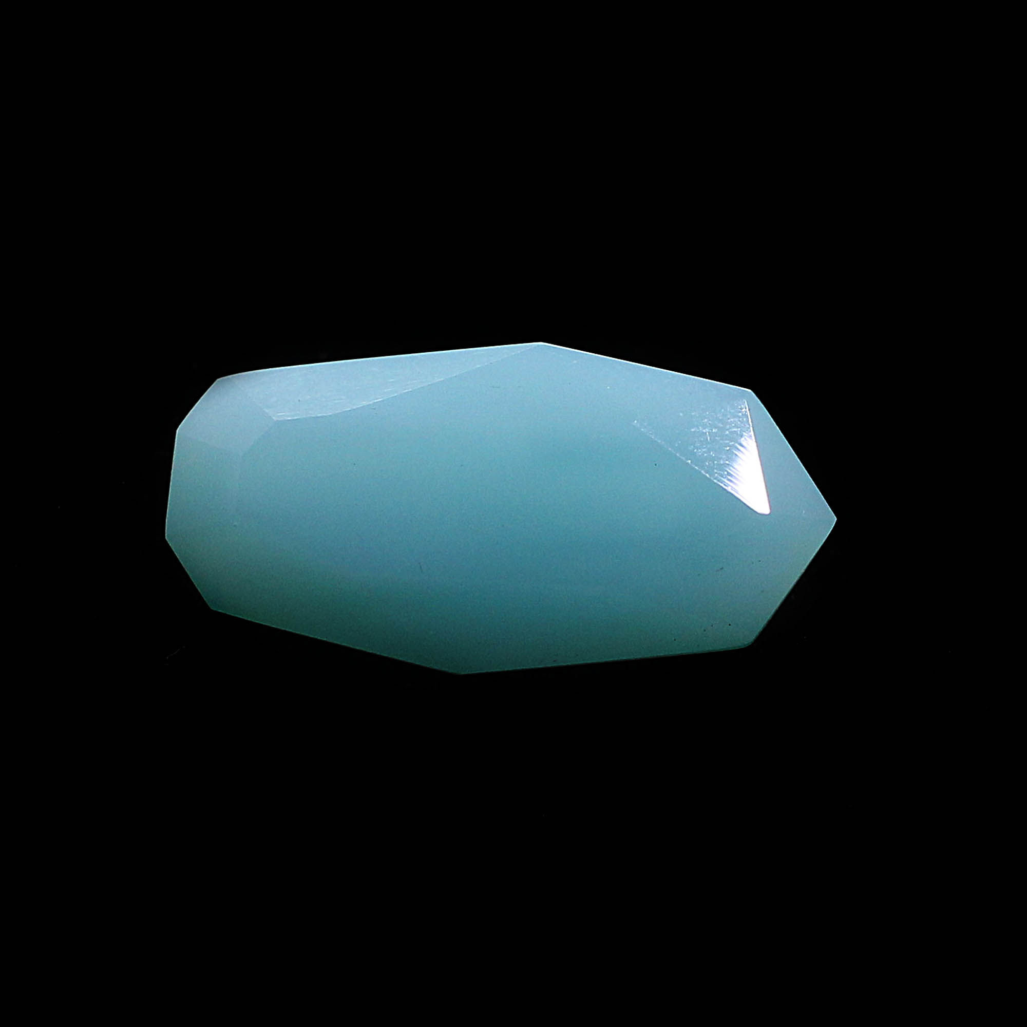 Natural Aqua Chalcedony 32x16mm Fancy Cut 3935 Cts