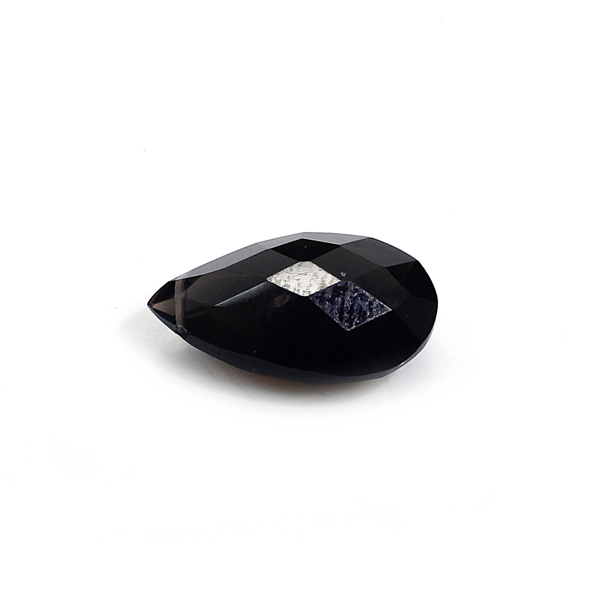 Natural Black Onyx 16x9mm Pear Briolette Cut With 08 mm Drilled 505 Cts