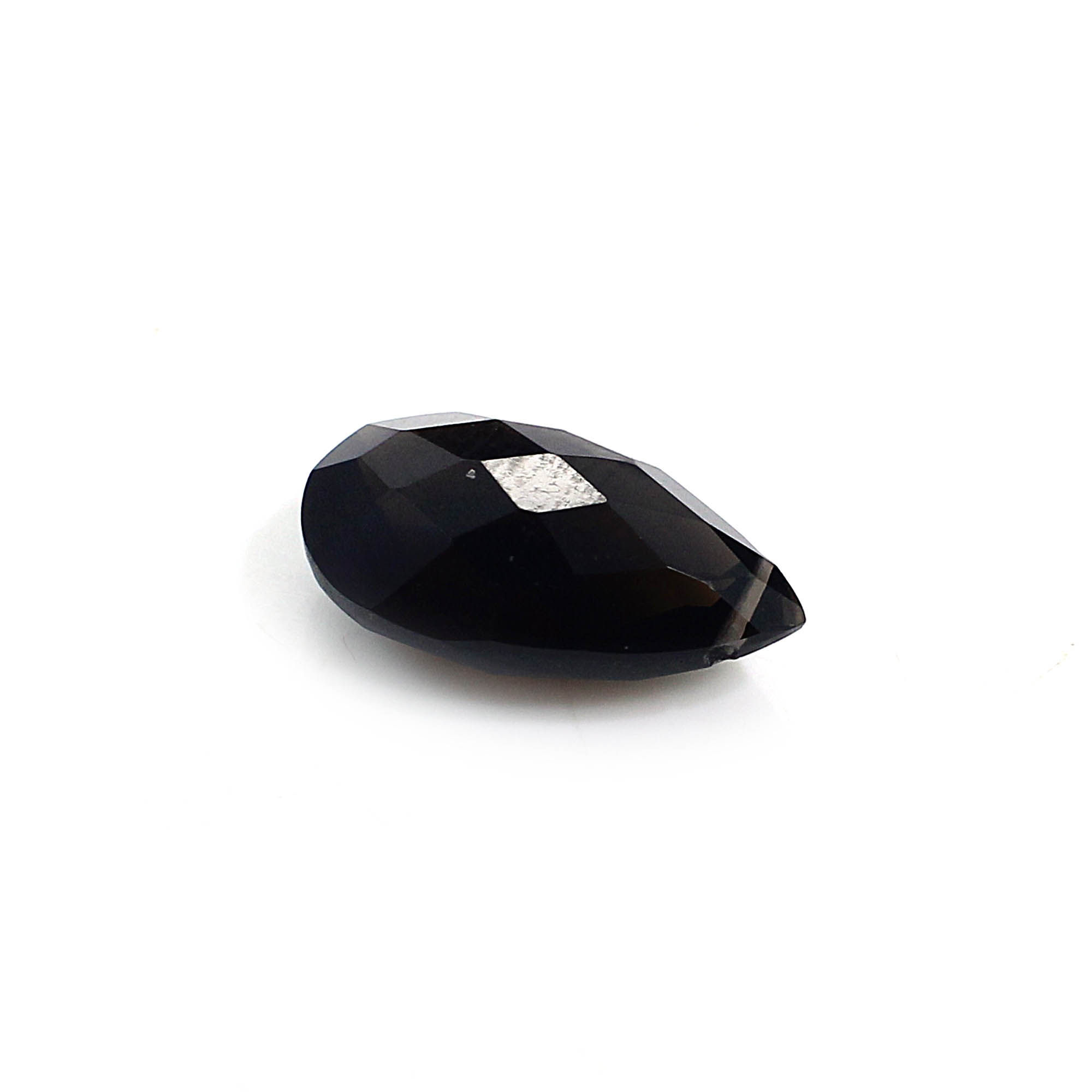 Natural Black Onyx 16x9mm Pear Briolette Cut With 08 mm Drilled 505 Cts