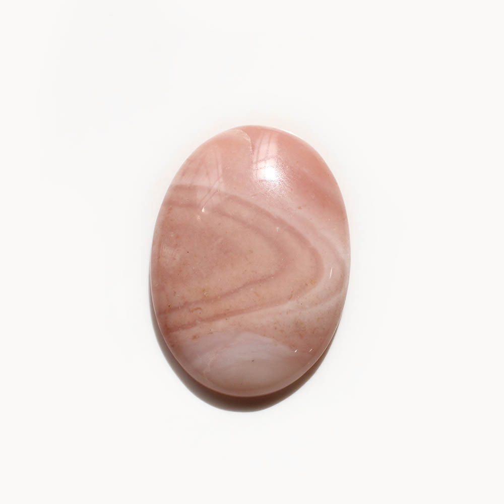 Natural Pink Opal 31x22mm Oval Cabochon 230 Cts