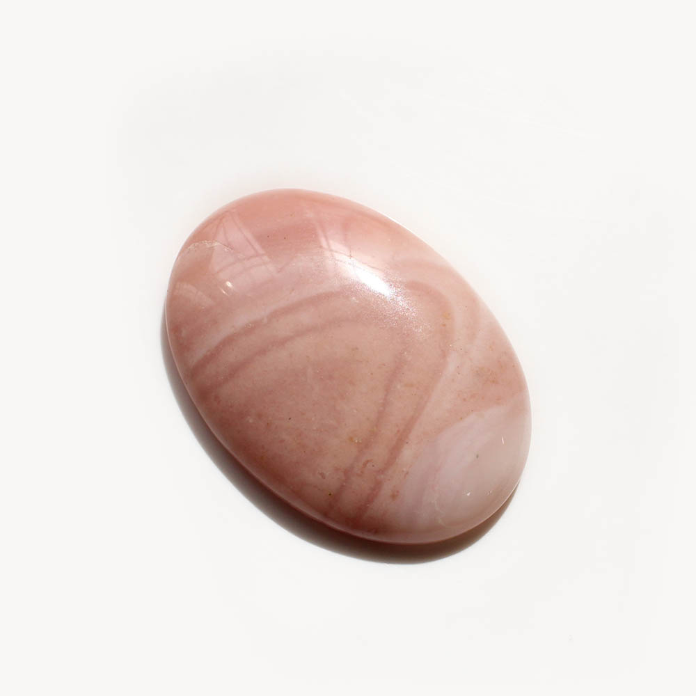 Natural Pink Opal 31x22mm Oval Cabochon 230 Cts