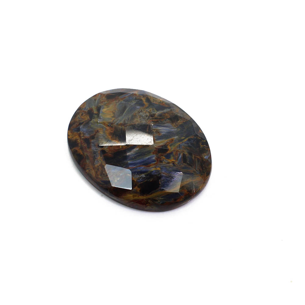 Natural Pietersite 26x21mm Oval Checker Cut 2130 Cts