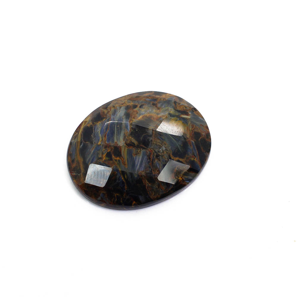 Natural Pietersite 26x21mm Oval Checker Cut 2130 Cts