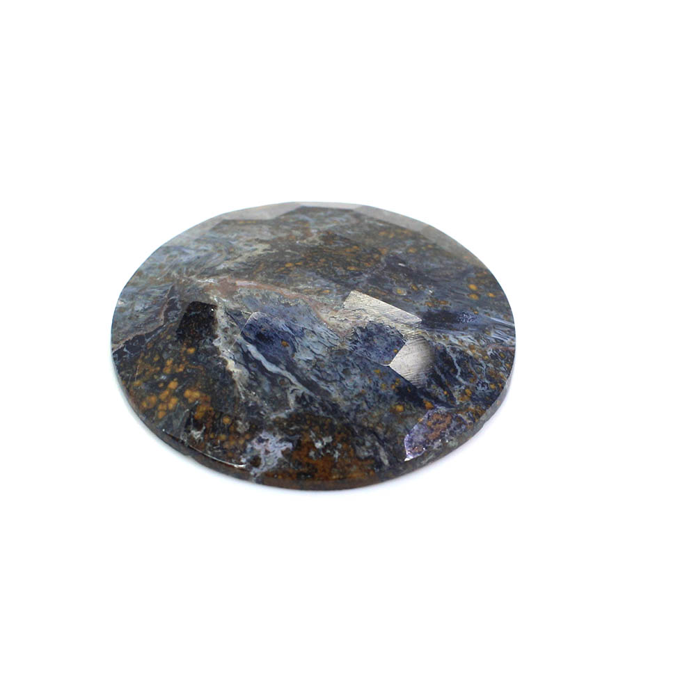 Natural Pietersite 29mm Round Checker Cut 2440 Cts
