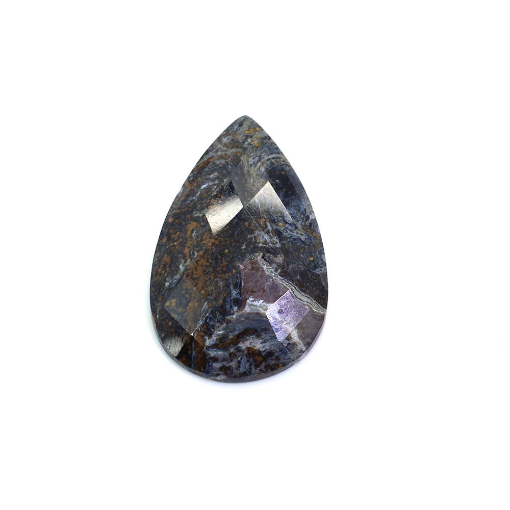 Natural Pietersite 34x20 Pear Checker Cut 2290 Cts