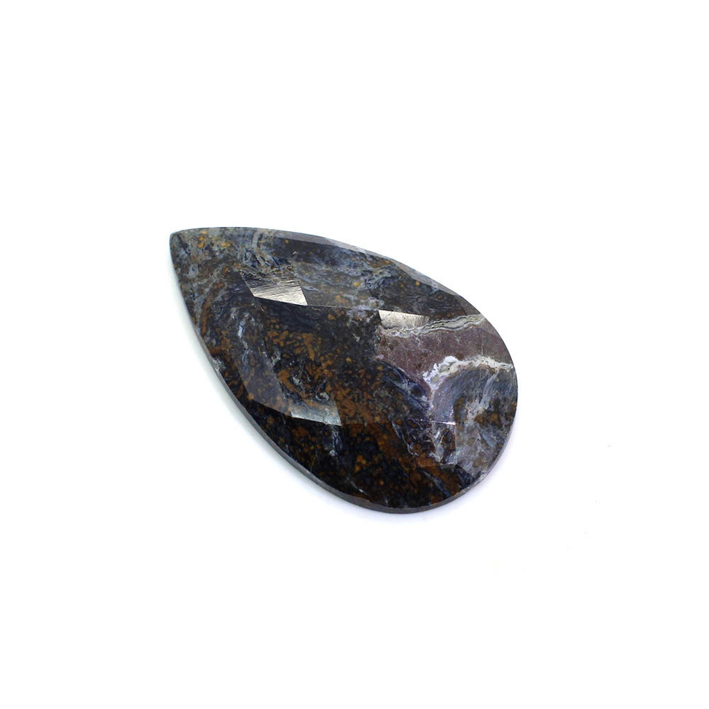 Natural Pietersite 34x20 Pear Checker Cut 2290 Cts