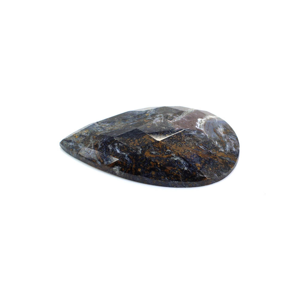 Natural Pietersite 34x20 Pear Checker Cut 2290 Cts